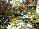 自然浴の庭造り 施工例2